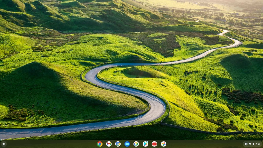 تنظيف الشاشة الرئيسية لجهاز Chromebook