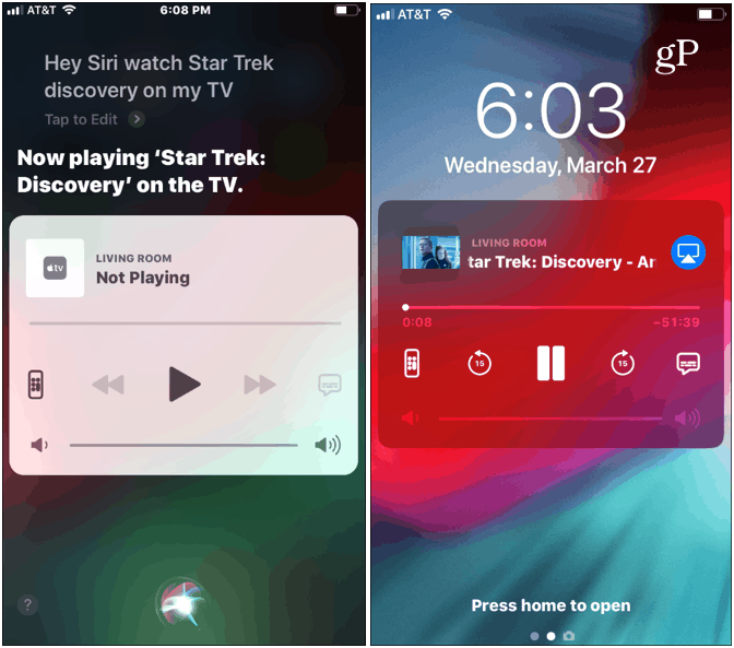 استخدم Siri مع Apple TV من iPhone