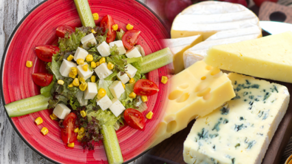 رجيم الجبن الذي يخسر 10 كيلو في 15 يوم! كيف تأكل الجبن الذي يجعلها ضعيفة؟ صدمة النظام الغذائي مع الجبن والسلطة