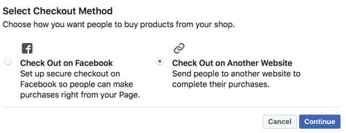 يتيح لك Facebook اختيار ما إذا كنت تريد أن يقوم المستخدمون بتسجيل الخروج على Facebook أو إرسالهم إلى موقعك للتحقق من ذلك.