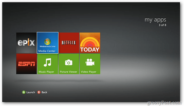 Windows 7 Media Center مع Xbox 360 - دفق الوسائط الرقمية