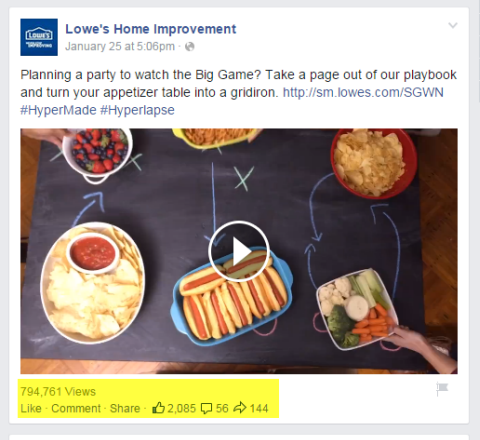 يخفض آخر فيديو تحسين المنزل على الفيسبوك