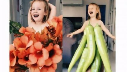 لقد صنعت ملابس لابنتها من الفواكه والخضروات!