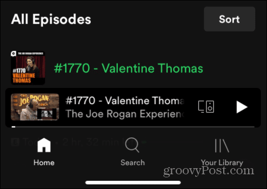استخدم أوامر Spotify الصوتية Joe Rogan JRE podcast