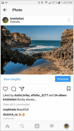 إعلانات Instagram تنشئ ترويجًا باستخدام التطبيق