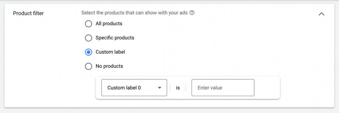 how-to-configuration-the-product-feed-using-youtube-shorts-ads-product-filter-dropdown-all-specific-products-custom-label-no-products-example-15