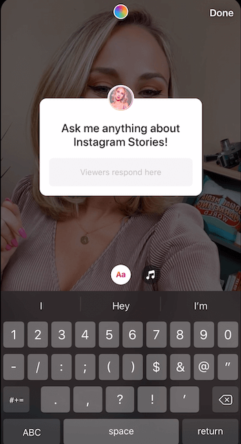 أضف ملصق أسئلة إلى قصة Instagram