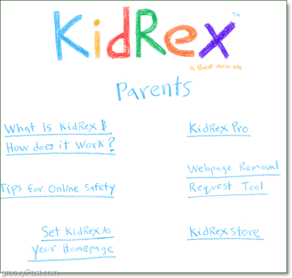 قائمة الآباء kidrex
