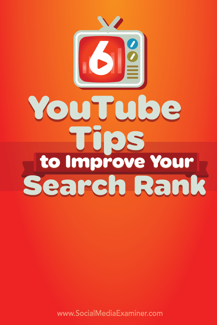 ست نصائح لتحسين ترتيب البحث على youtube