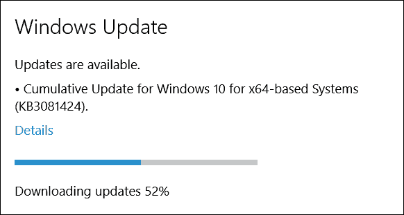 إصدارات Microsoft التحديث التراكمي لنظام التشغيل Windows 10 (KB3081424)