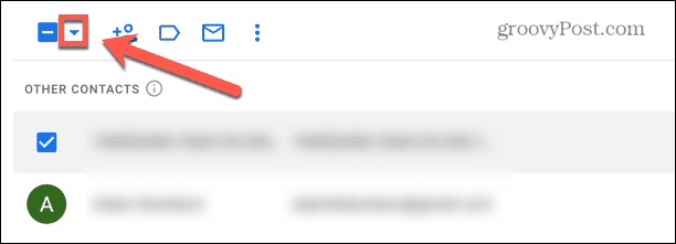 سهم مربع اختيار gmail
