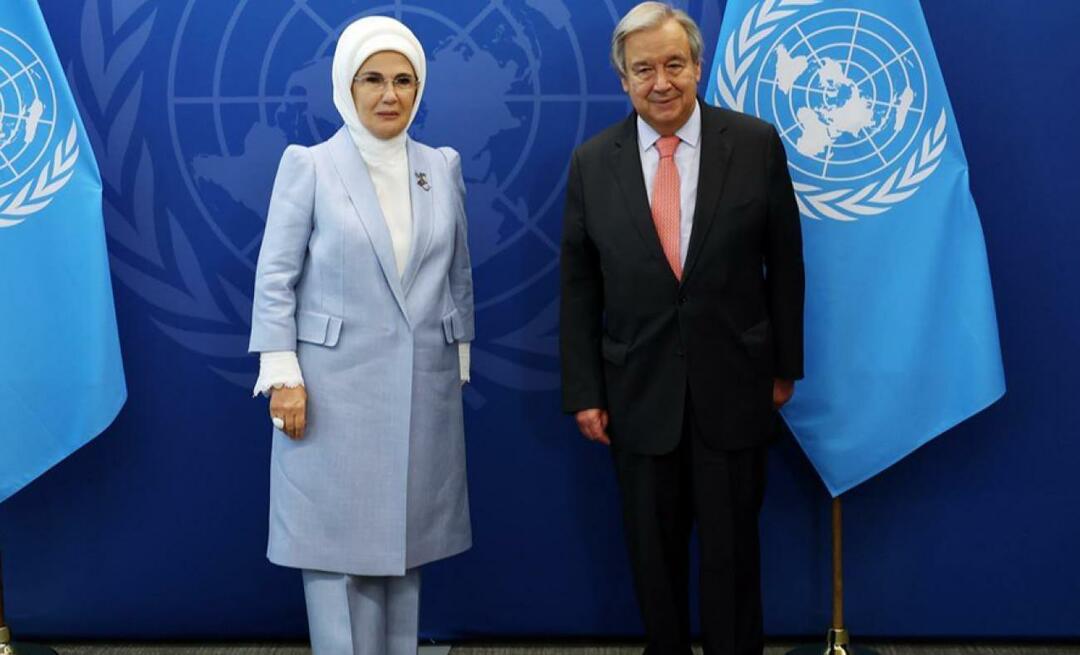 دعوة امينة اردوغان من الامم المتحدة! الإعلان عن مشروع Zero Waste للعالم