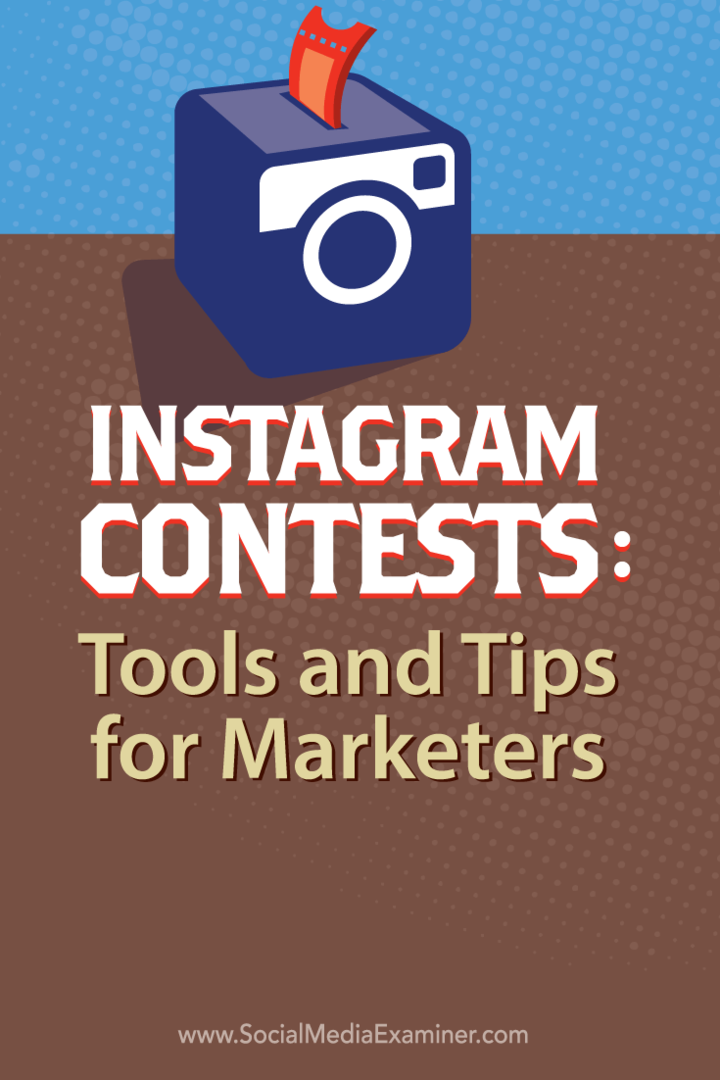 مسابقات Instagram: أدوات ونصائح للمسوقين: ممتحن وسائل التواصل الاجتماعي