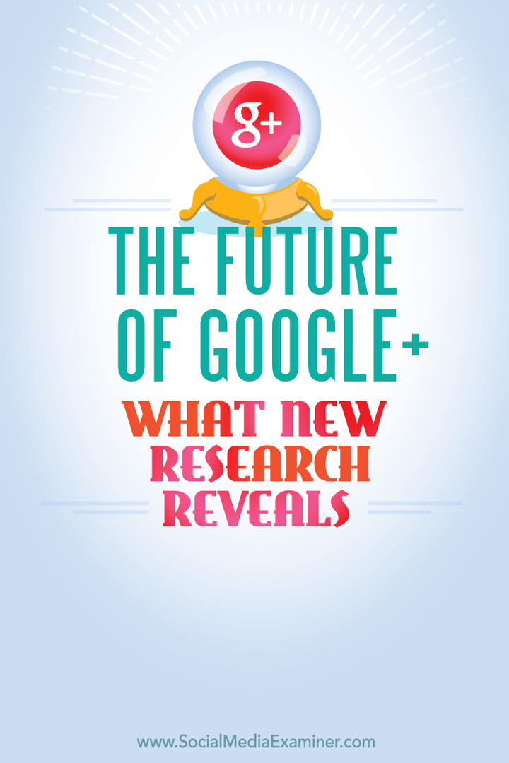 البحث عن مستقبل جوجل بلس