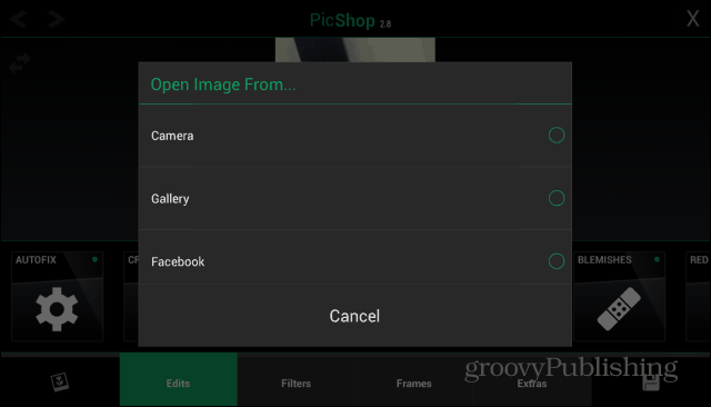 PicShop تحميل صورة الروبوت