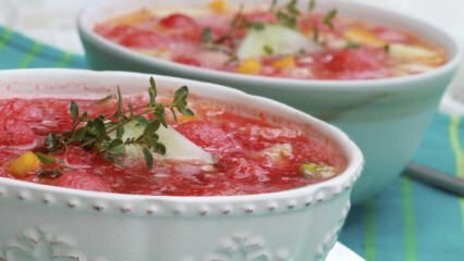 كيف تصنع حساء البطيخ اللذيذ؟