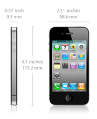 تفاصيل حجم iPhone 4