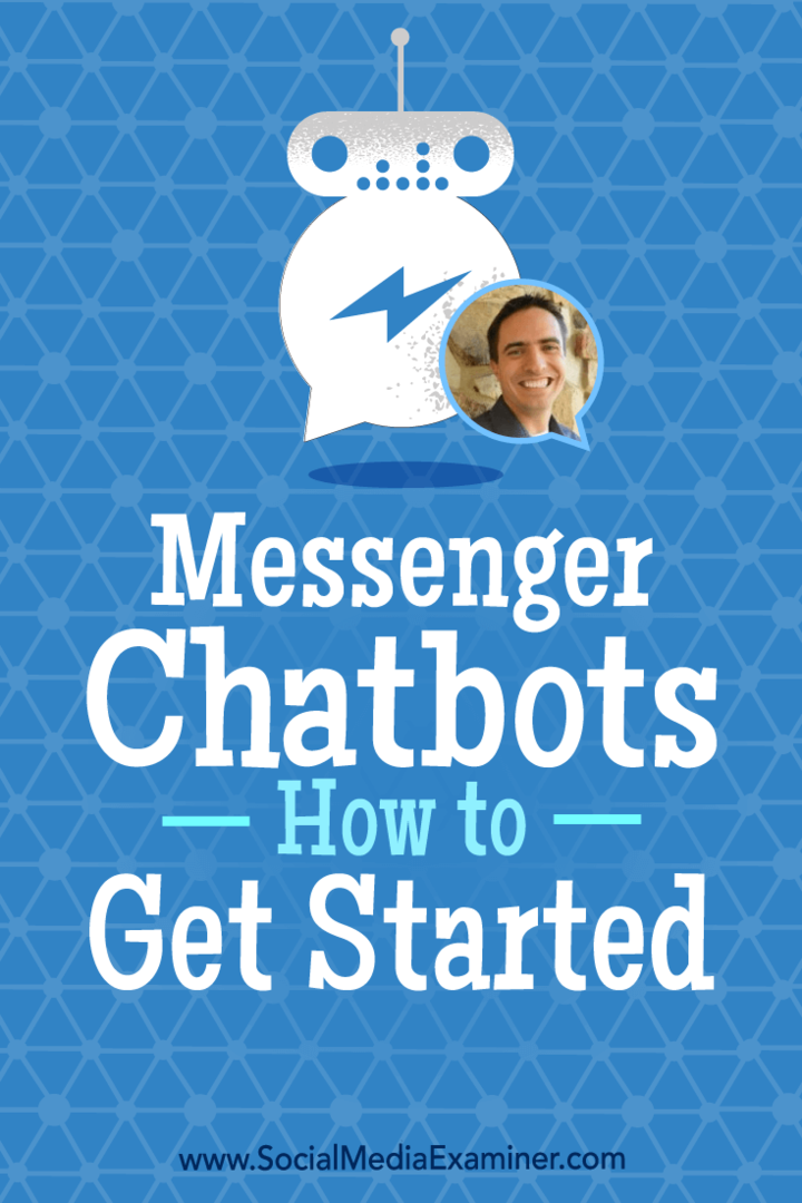 Messengerbots: كيف تبدأ: ممتحن وسائل التواصل الاجتماعي