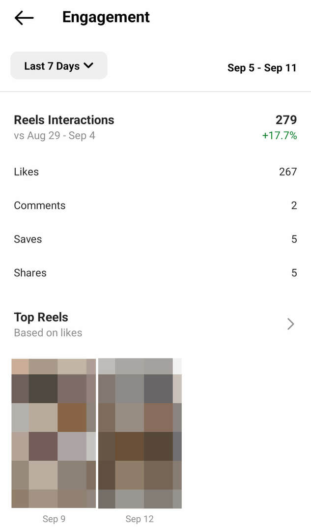كيف تقيم-instagram-reels-Engagement-التفاعلات-الاتجاهات-مثال -10