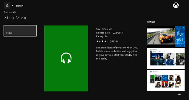 تطبيق Xbox Music
