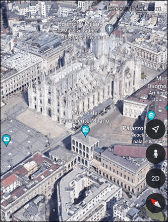 عرض ثلاثي الأبعاد لبرنامج Google Earth
