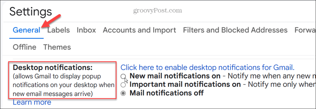 Gmail لا يرسل الإشعارات: 6 إصلاحات