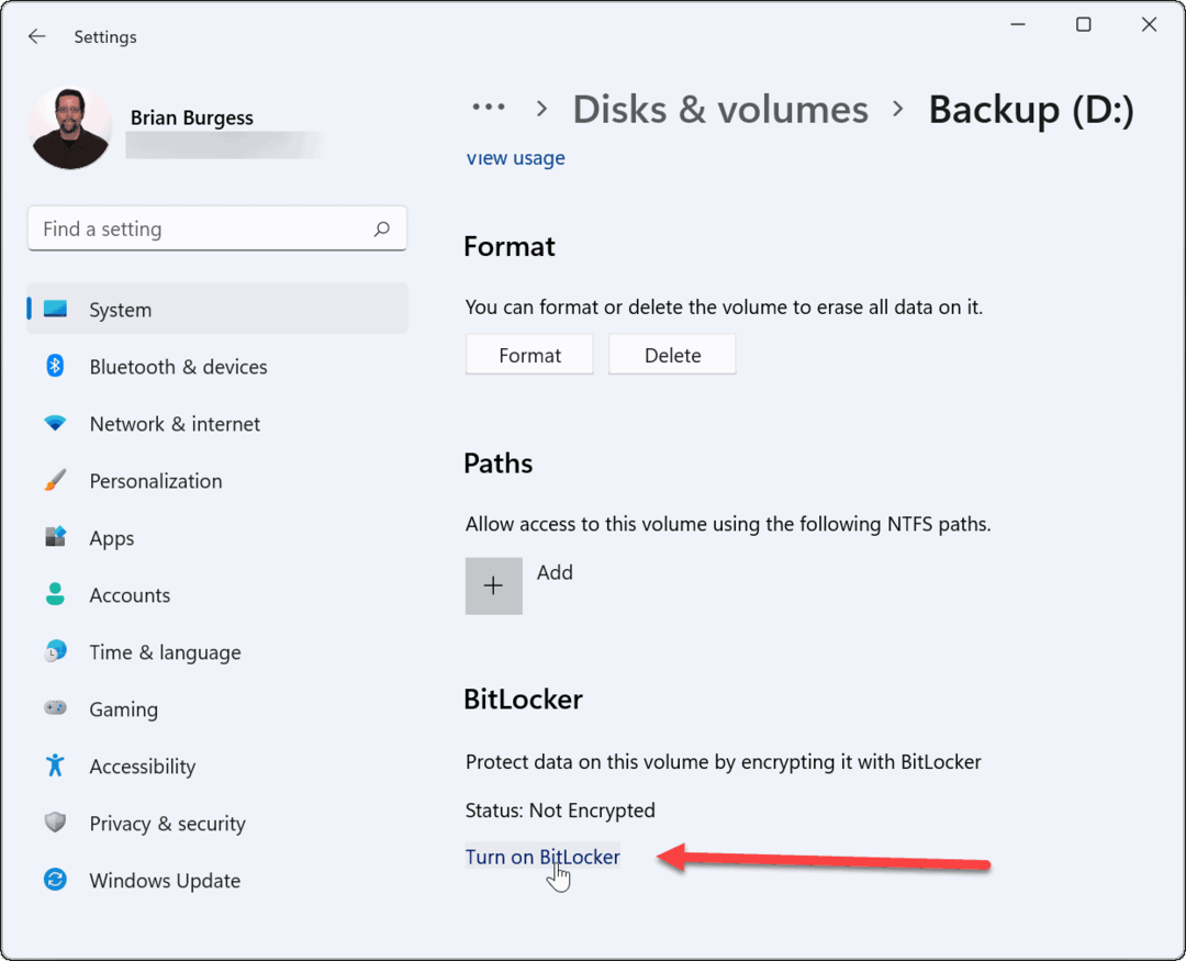 استخدم Bitlocker للانتقال إلى Windows 11