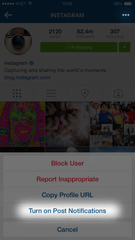 يضيف Instagram إخطارات النشر