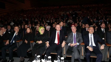 حضر الحفل الرئيس أردوغان والسيدة الأولى فضل ساي