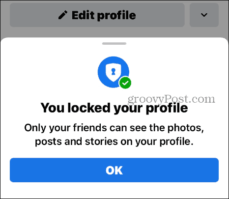 قفل ملفك الشخصي على Facebook