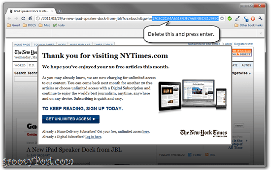 كيفية تجاوز New York Times Paywall وقراءة مقالات NYTimes.com مجانًا