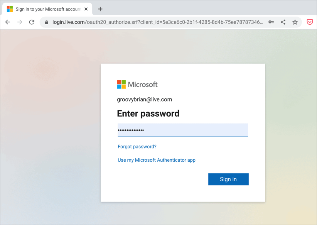 4-تسجيل الدخول إلى فرق حساب Microsoft