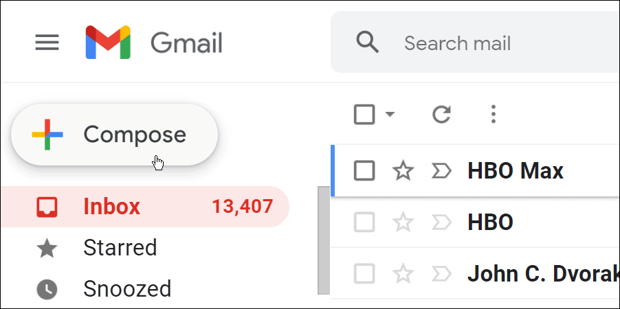 إنشاء قائمة بريد إلكتروني grouip في gmail