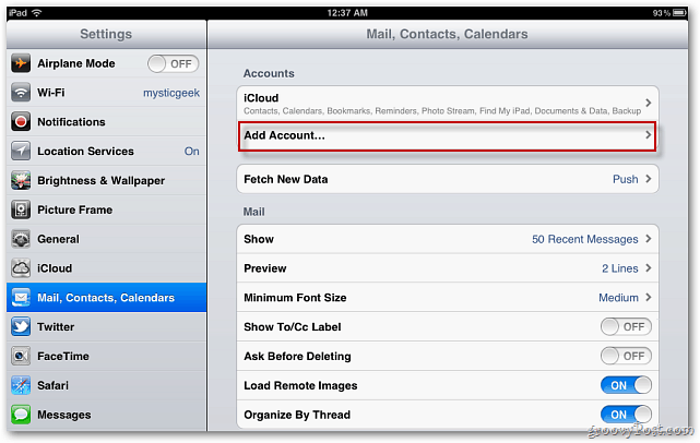 كيفية إعداد البريد على iPhone أو iPad أو iPod Touch