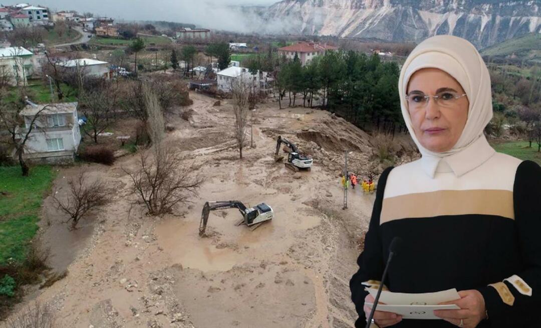 مشاركة كارثة الفيضانات جاءت من أمينة أردوغان! 