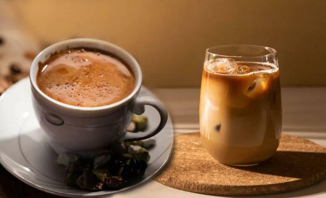 كيف تصنع قهوة مثلجة بالقهوة التركية؟ صنع القهوة الباردة من القهوة التركية