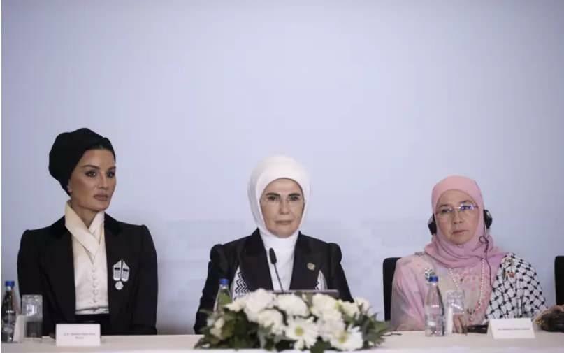 بيان صحفي لقمة زوجات القادة الفلسطينيين 