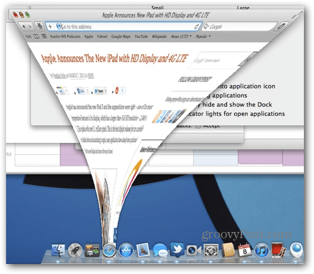OS X: تصغير نوافذ التطبيق إلى أيقونة Dock