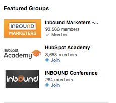 المجموعات المميزة على LinkedIn