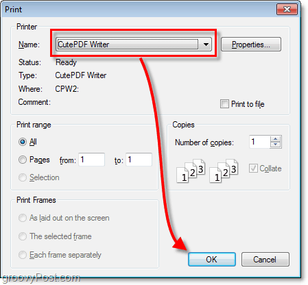 كيفية حفظ أي مستند بتنسيق PDF باستخدام وظيفة الطباعة و cutepdf