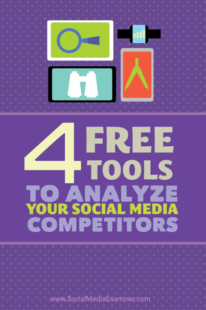 4 أدوات مجانية لتحليل منافسيك على وسائل التواصل الاجتماعي: ممتحن وسائل التواصل الاجتماعي