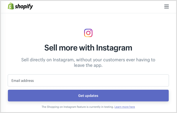 instagram shoppable post shopify beta program اشترك