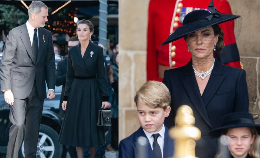 ملكة إسبانيا ليتيزيا تحاكي كيت ميدلتون! حدقت في الفستان في خزانة كيت