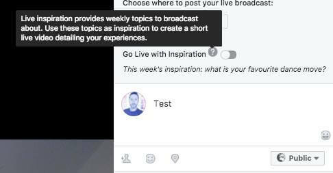 يبدو أن Facebook يختبر ميزة Live video الجديدة التي تقدم للمذيعين اقتراحات أسبوعية بالمواضيع للبث عنها.