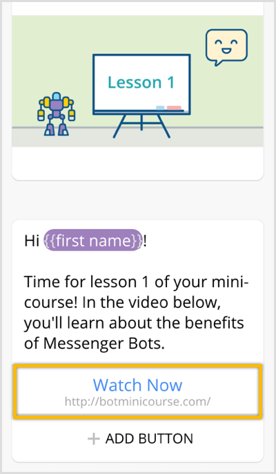 إنشاء تسلسل لروبوت Messenger باستخدام Chatfuel