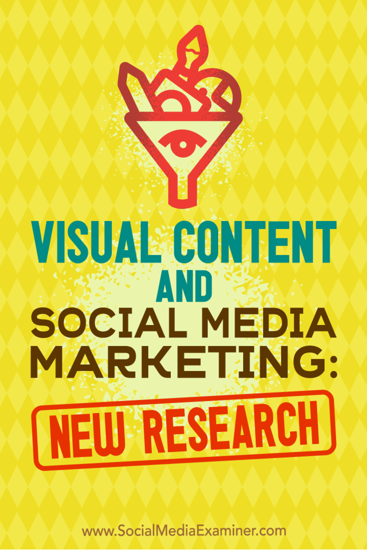 المحتوى المرئي والتسويق عبر وسائل التواصل الاجتماعي: بحث جديد: ممتحن وسائل التواصل الاجتماعي