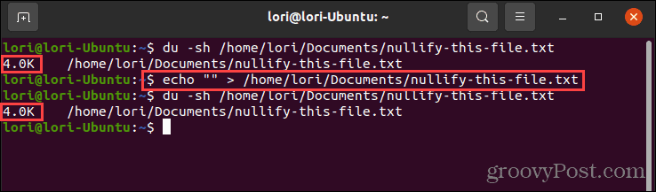 استخدام الأمر echo مع علامات اقتباس فارغة في Linux