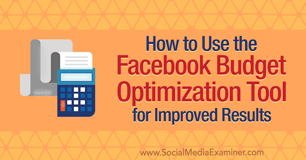 كيفية استخدام أداة Facebook Budget Optimization Tool لتحسين النتائج بواسطة Meg Brunson على أداة فحص وسائل التواصل الاجتماعي.