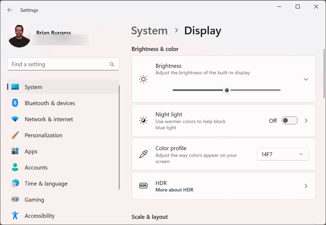 تغيير دقة الشاشة في نظام التشغيل Windows 11