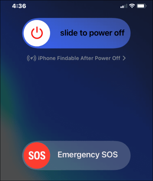 المنزلق الطوارئ SOS iPhone